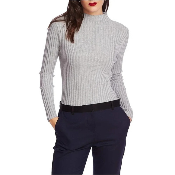 Nordstrom Sweaters - Court & Rowe Ribbed Knit Sweater Blouse Mock Neck